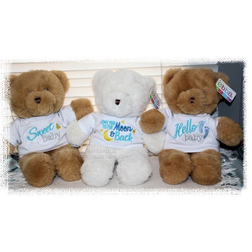 EBBA Fluffy Cream Bear with removable T-shirt